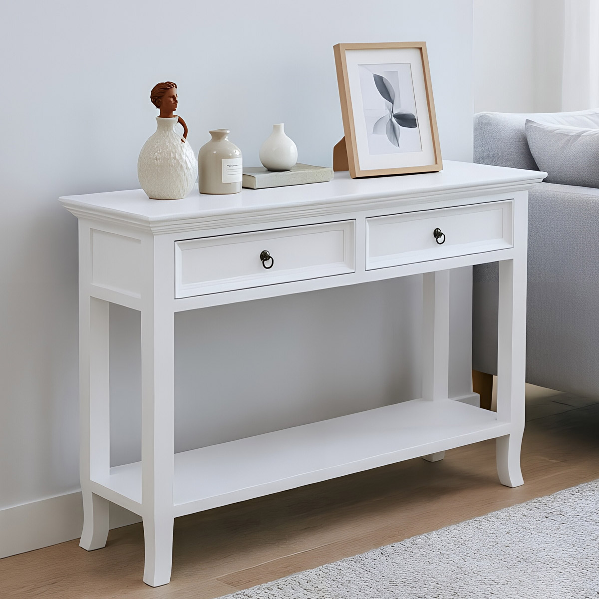 white Side table